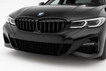 BMW 3. sērija G20/G21 2018– M-Look V2 nieru restes (2018-2022, spīdīgi melnas) foto 1