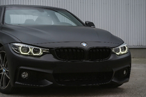 BMW 4 sērija F32/F33/F36 2012–2020 Nieru restes M-Look (matēti melnas) foto 1