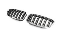 BMW 5. sērija F10/F11 2010–2016 Nieru restes (2 gab., hromētas) foto 1