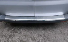 Volkswagen T6 2015–2024 Carmos V1 hromēta aizmugurējā bampera aizsarguzlika (2 durvju, tērauds) foto 4