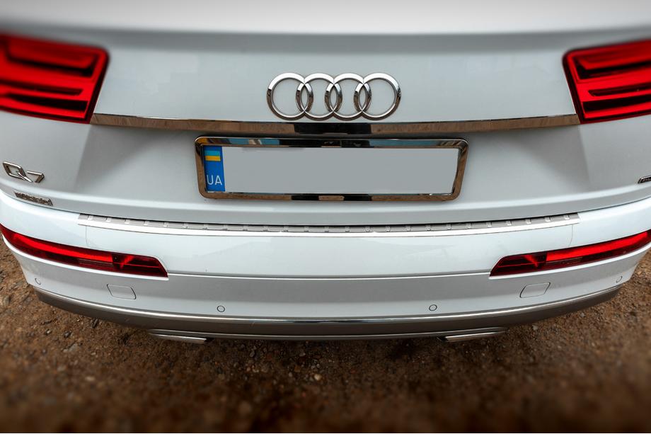 Audi Q7 2015–2026 Hroma līste virs numura zīmes (nerūsējošais tērauds) Image