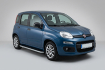 Fiat Panda 2011–2023 Sānu sliekšņi Tayga Grey (2 gab., alumīnijs) foto 1