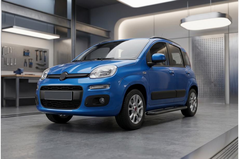 Fiat Panda 2011–2023 Sānu kāpšļi Tayga Black (2 gab., alumīnijs) Image