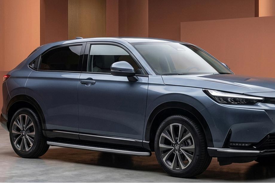 Honda HR-V 2021– Sānu sliekšņi Tayga Grey (2 gab., alumīnijs) Image