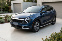 Kia Sportage 2021– Sānu sliekšņi Tayga Grey (2 gab., alumīnijs) foto 1