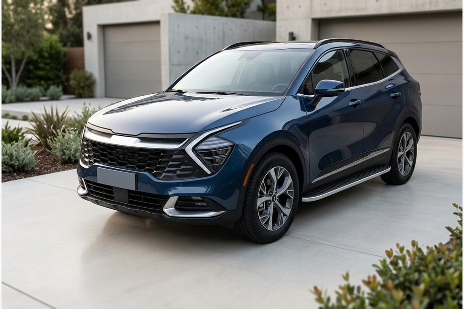Kia Sportage 2021– Sānu sliekšņi Tayga Grey (2 gab., alumīnijs) Image
