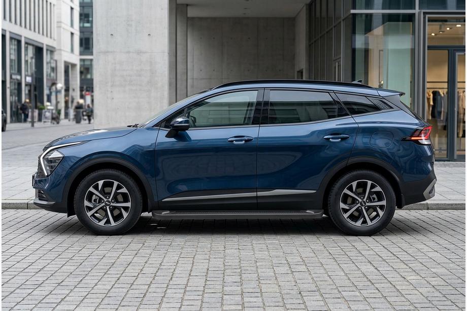 Kia Sportage 2021– Sānu sliekšņi Allmond Black (2 gab., alumīnijs) Image