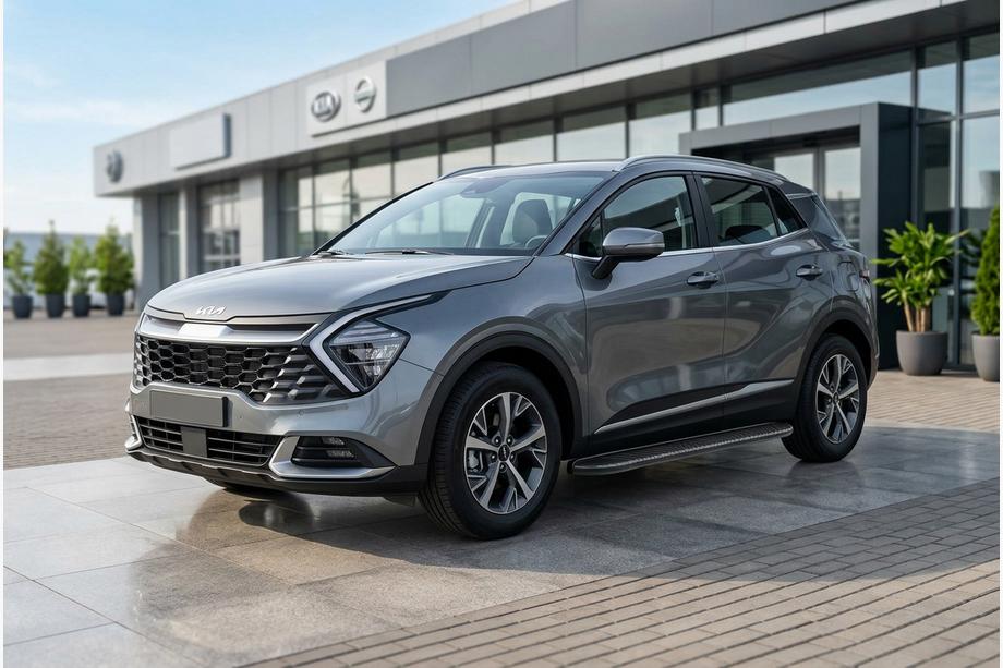 Kia Sportage 2021– Sānu sliekšņi Bosphore Black (2 gab., alumīnijs) Image