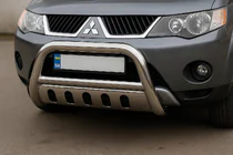 Mitsubishi Outlander 2006–2012 Priekšējais aizsargstienis (bullbar) a125209 (nerūsējošais tērauds) foto 1