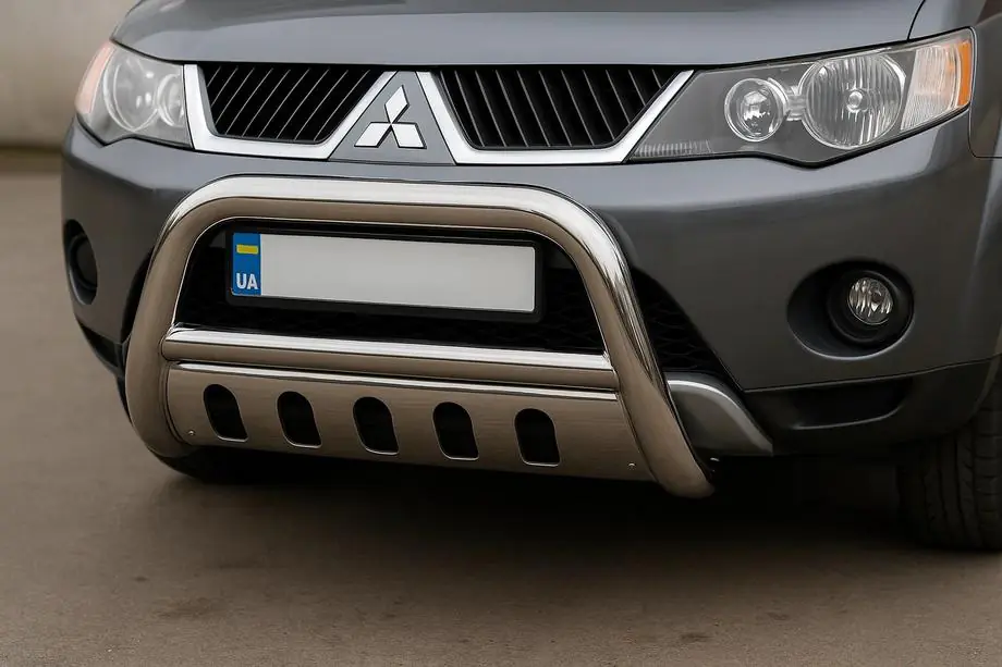Mitsubishi Outlander 2006–2012 Priekšējais aizsargstienis (bullbar) a125209 (nerūsējošais tērauds) Image