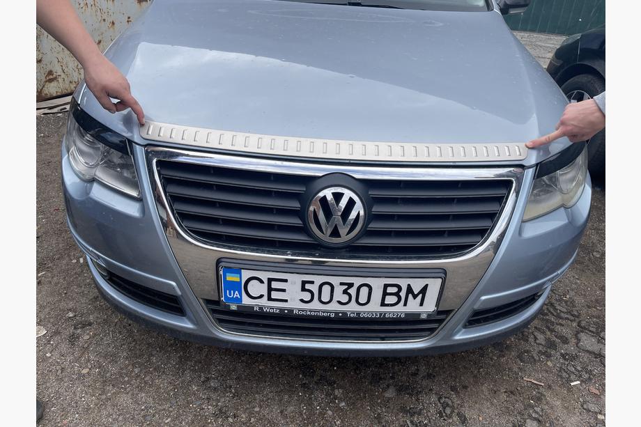 Volkswagen Passat B6 2006–2012 Motora pārsega uzlika (1 gab., nerūsējošais tērauds) Image