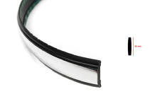 Melns moldings ar hroma joslu pa metriem sal35 (1 metrs, 26 mm) foto 2