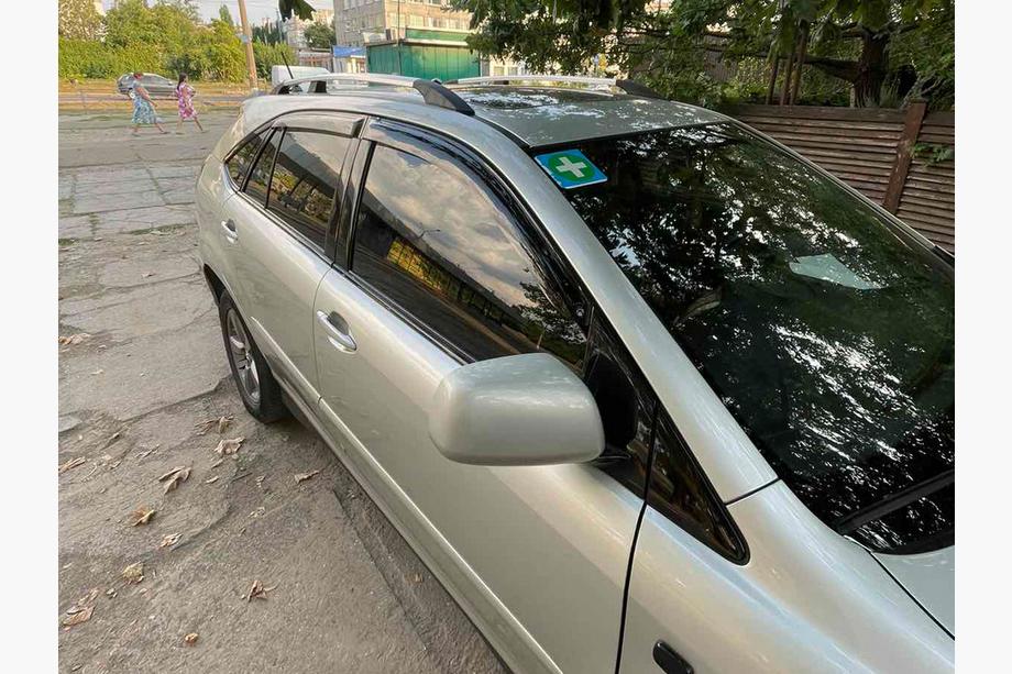 Lexus RX 2003–2009 Hromēti turku jumta reliņi Foto 2