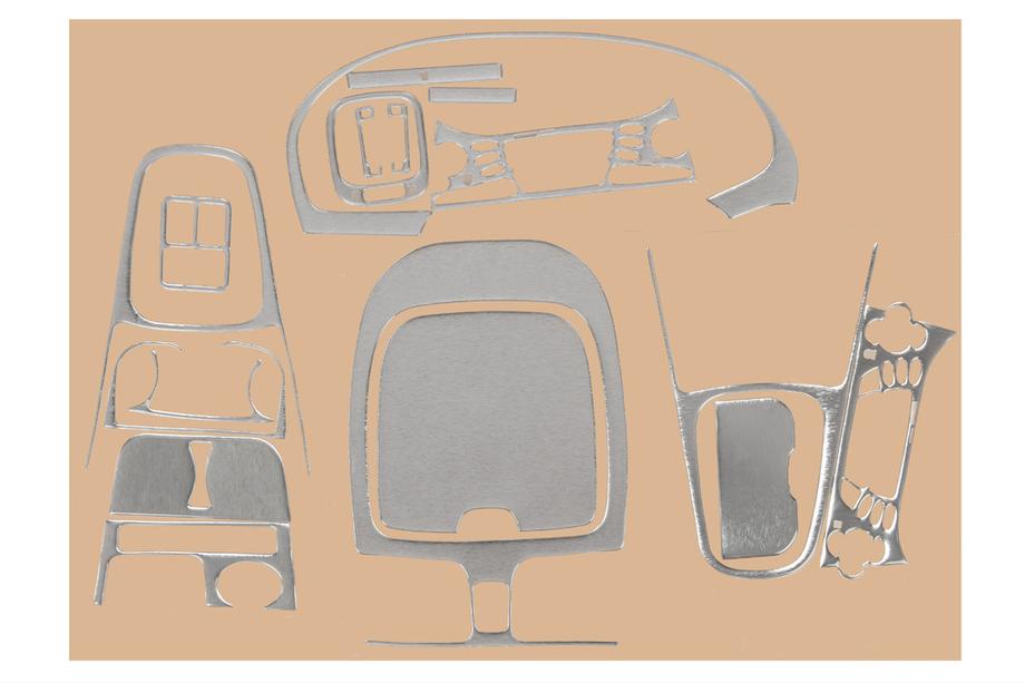 Nissan Almera N16 2000–2006 Priekšējā paneļa uzlikas 00-03 (alumīnijs) Image
