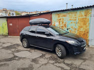 Mazda CX-7 2006–2012 Šķērsstieņi rūpnīcas stiprinājuma vietām, slēdzami Wingbar V3 (2 gab.) Pelēka foto 2