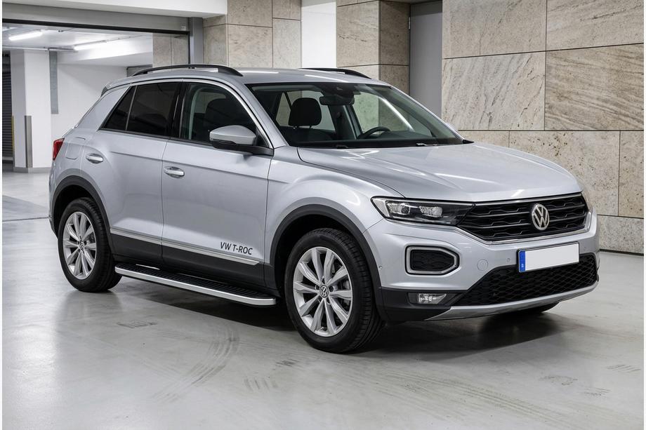 Volkswagen T-Roc 2017–2025 Sānu sliekšņi Tayga Grey (2 gab., alumīnijs) Image