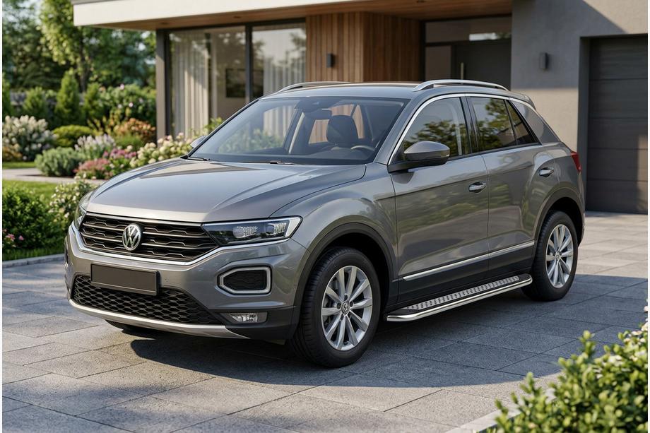 Volkswagen T-Roc 2017–2025 Sānu sliekšņi Maydos V2 (2 gab., alumīnijs / nerūsējošais tērauds) Image