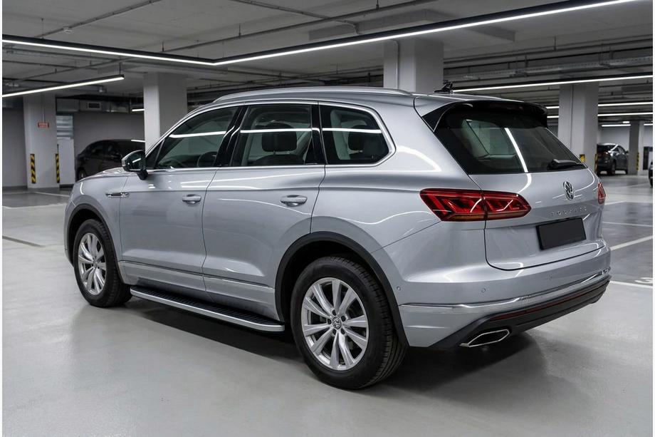 Volkswagen Touareg 2018– Sānu sliekšņi Tayga Grey (2 gab., alumīnijs) Image