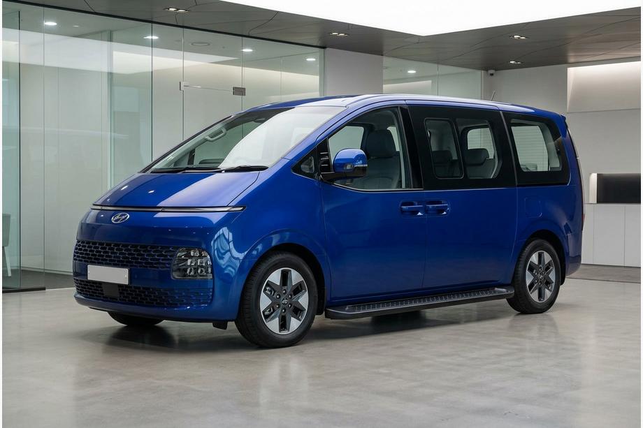Hyundai Staria 2021– Sānu sliekšņi Allmond Black (2 gab., alumīnijs) Image