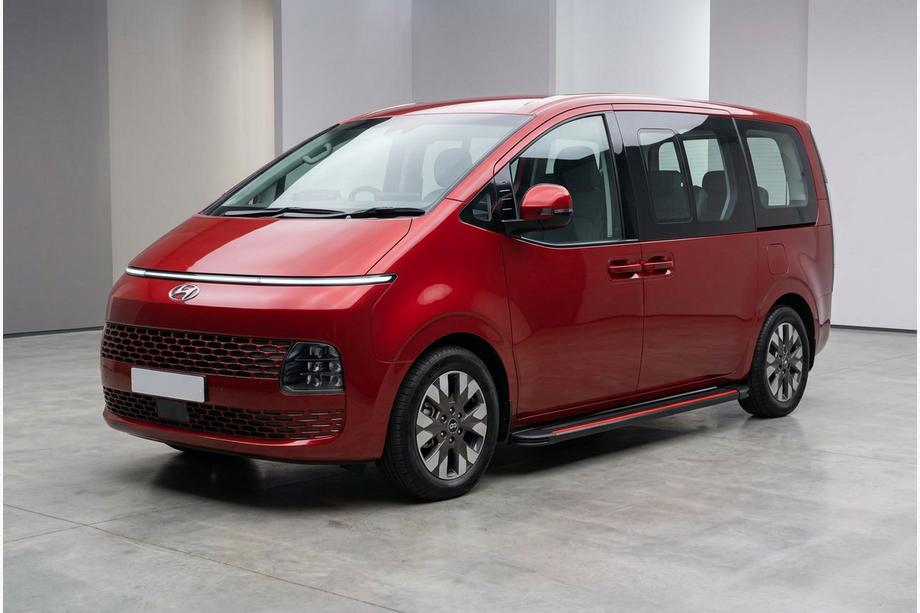 Hyundai Staria 2021– Sānu pakāpieni Maya Red (2 gab., alumīnijs) Image