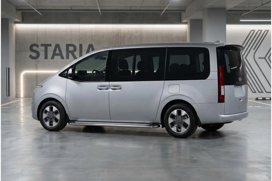 Hyundai Staria 2021– Sānu sliekšņi Maydos V2 (2 gab., alumīnijs / nerūsējošais tērauds) Image