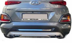 Hyundai Kona 2017–2023 Priekšējais un aizmugurējais lip spoilera uzlikas (2 gab.) foto 2