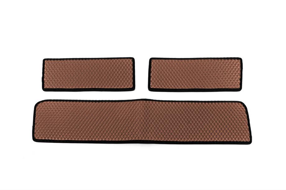 Ford Transit 2014– Sliekšņu paklājiņi (3 gab., EVA, ķieģeļkrāsas) Image