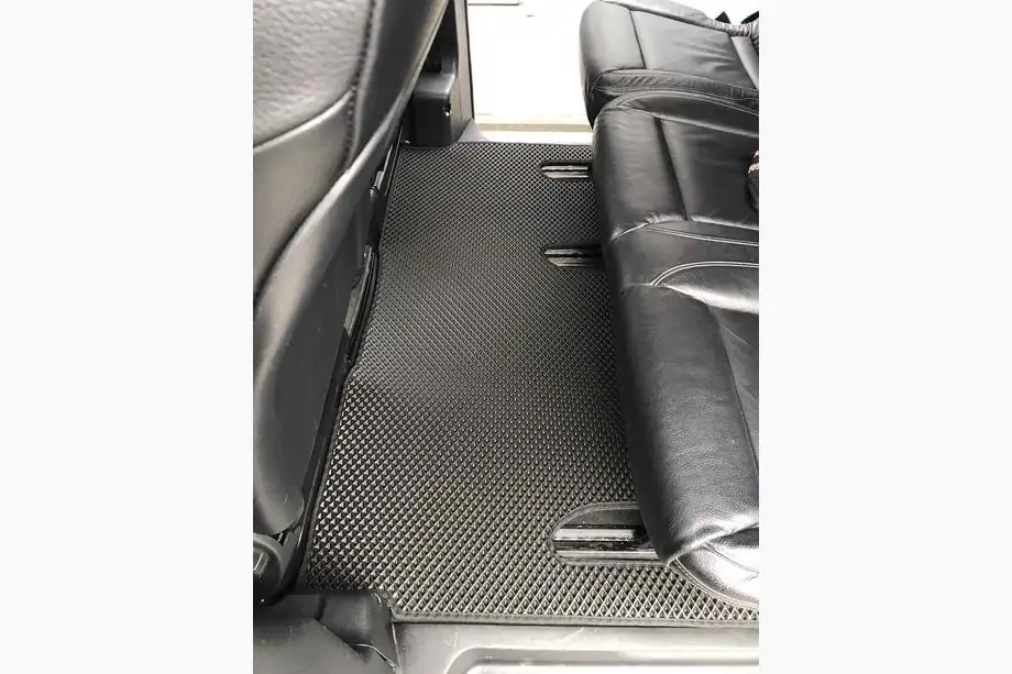 Mercedes Vito/V klase W447 2014– EVA salona paklāji V-Class ExtraLong 2 sānu daļas (tikai saņemšana uz vietas, pilns salona komplekts, melni) Foto 1