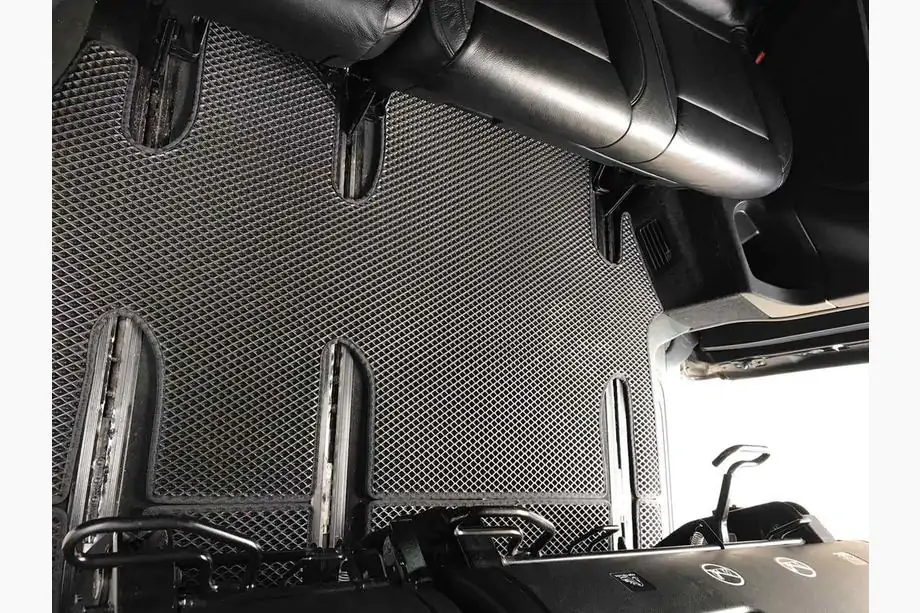 Mercedes Vito/V klase W447 2014– EVA salona paklāji V-Class ExtraLong 2 sānu daļas (tikai saņemšana uz vietas, pilns salona komplekts, melni) Foto 13