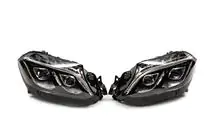 Mercedes GL/GLS klase X166 2012–2019 Priekšējie lukturi Halogen uz LED (pārbūvētiem auto no GL uz GLS, 2 gab.) foto 1
