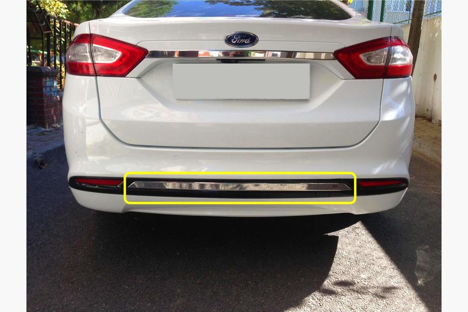 Ford Mondeo 2014–2022 Aizmugurējā bampera apmale (nerūsējošais tērauds) Image