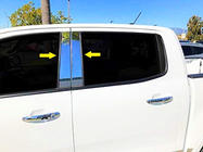 Ford Ranger 2011–2022 Durvju statņu moldingi (nerūsējošais tērauds) foto 1