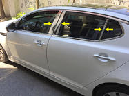 Kia Optima 2010–2016 Durvju statņu uzlikas (6 gab., nerūsējošais tērauds) foto 1
