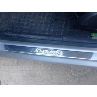 Carmos V2 sliekšņu uzlikas (4 gab., nerūsējošais tērauds) Dacia Logan MCV 2004–2014 foto 2