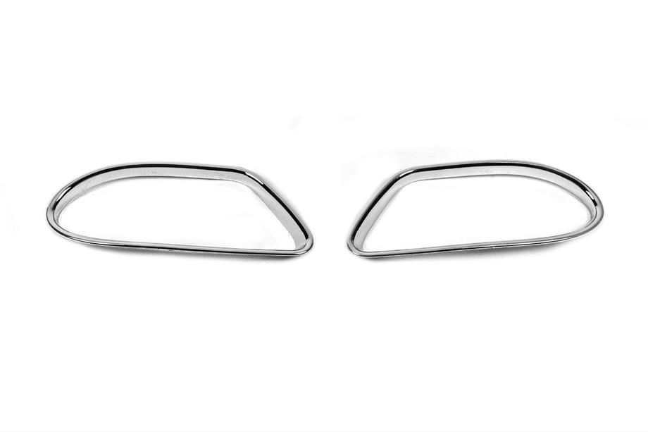 Mercedes ML W163 1997–2005 Hromēti miglas lukturu apdares rāmji (2 gab., plastmasa) Foto 1