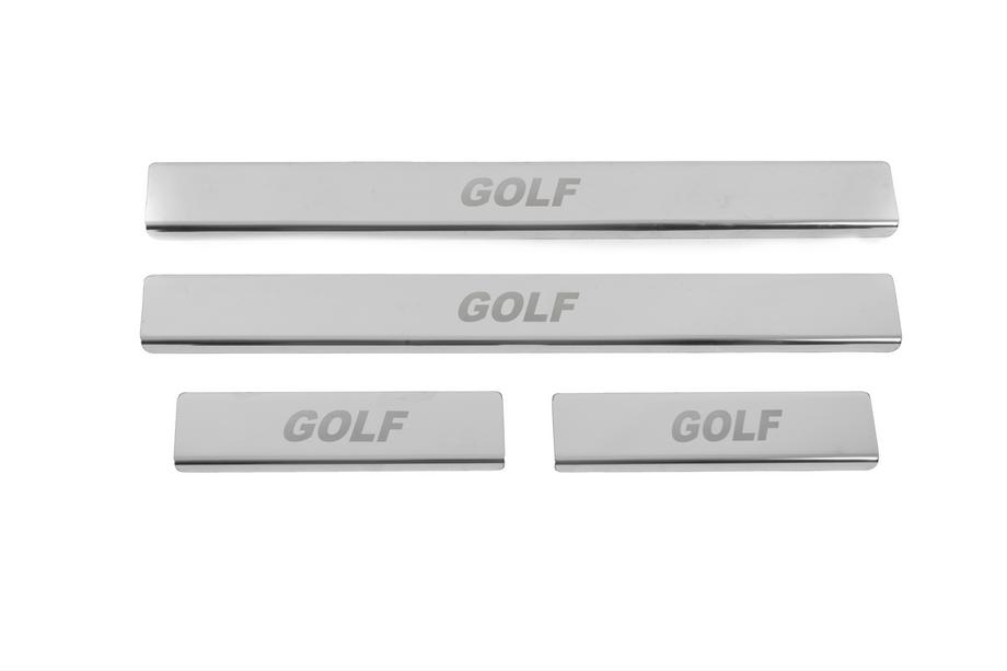 Volkswagen Golf 7/E-Golf 2012–2020 Sliekšņu uzlikas Carmos V2 (4 gab., nerūsējošais tērauds) Image