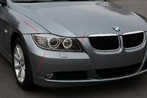 BMW 3. sērija E90/E91 2005–2011 Priekšējo lukturu uzlikas (2 gab., plastmasa) foto 1