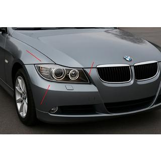 Priekšējo lukturu uzlikas (2 gab., plastmasa) BMW 3. sērija E90/E91 2005–2011 foto 1