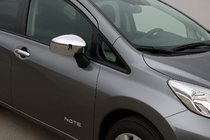 Nissan Note 2012–2020 Hroma spoguļu uzlikas (2 gab., ABS) foto 1