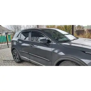 Logu vēja deflektori ar hromētu līsti Niken (SWB, 4 gab.) foto 4