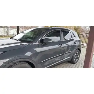 Logu vēja deflektori ar hromētu līsti Niken (SWB, 4 gab.) foto 3