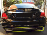 Mercedes C-class W205 2014–2021 Nerūsējošā tērauda bufera gala uzlika V2 foto 1