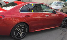 Mercedes C klase W206 2022– Pilns logu rāmju apdares komplekts (nerūsējošais tērauds) foto 1