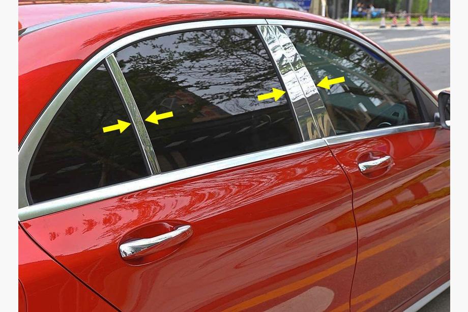 Mercedes C klase W206 2022– Durvju statņu moldingi (nerūsējošais tērauds) Image