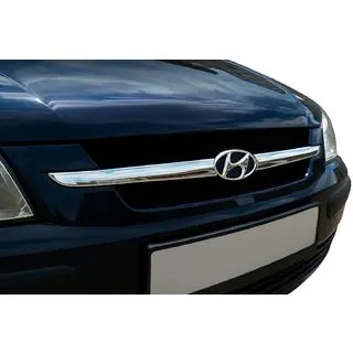 Radiatora režģa uzlikas (2 daļas, nerūsējošais tērauds) Hyundai Getz 2002– foto 1