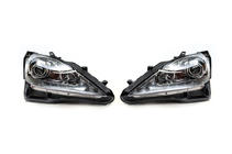 Lexus IS 2005–2013 OEM V2 Silver priekšējie lukturi (2 gab.) foto 2