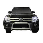 Mitsubishi Pajero Wagon IV 2006–2021 Priekšējais aizsargstienis (bullbar) A126142 (bez stiprinājumiem, nerūsējošais tērauds) foto 1