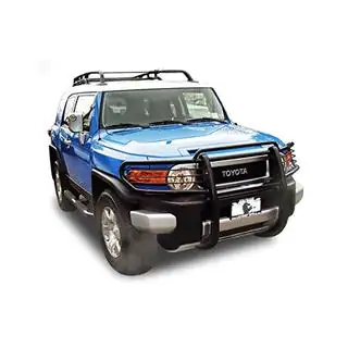 Priekšējais aizsargstienis (bullbar) A098600 (nerūsējošais tērauds) Toyota FJ Cruiser 2006–2022 foto 4
