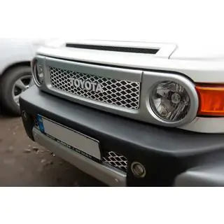 Hromētas režģa uzlikas (nerūsējošais tērauds) Toyota FJ Cruiser 2006–2022 foto 3