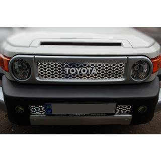 Hromētas režģa uzlikas (nerūsējošais tērauds) Toyota FJ Cruiser 2006–2022 foto 1